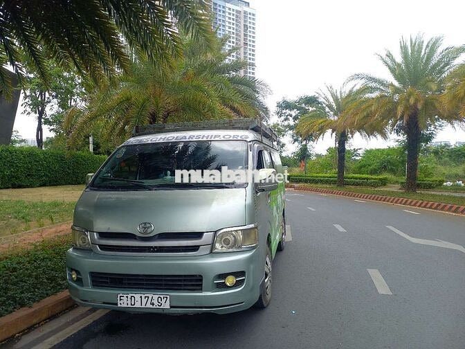 BÁN XE VAN TOYOTA HIACE 2008 DẦU ĐỘ LÊN CAMPING
