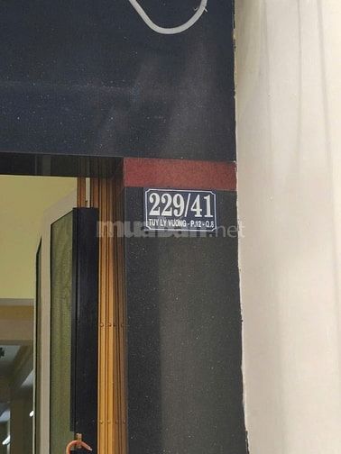  Bán nhà hẻm 229 /41 Tuy Lý Vương P12 Q8 SHR ĐÚC BTCT