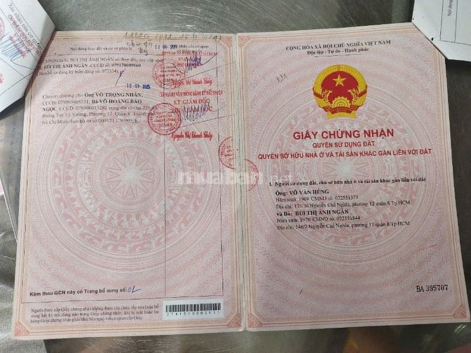  Bán nhà hẻm 229 /41 Tuy Lý Vương P12 Q8 SHR ĐÚC BTCT