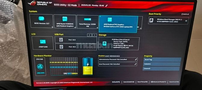 Cần bán laptop gaming Asus Rog Zephyrus G15 GA503RM (2022) – Hiệu năng