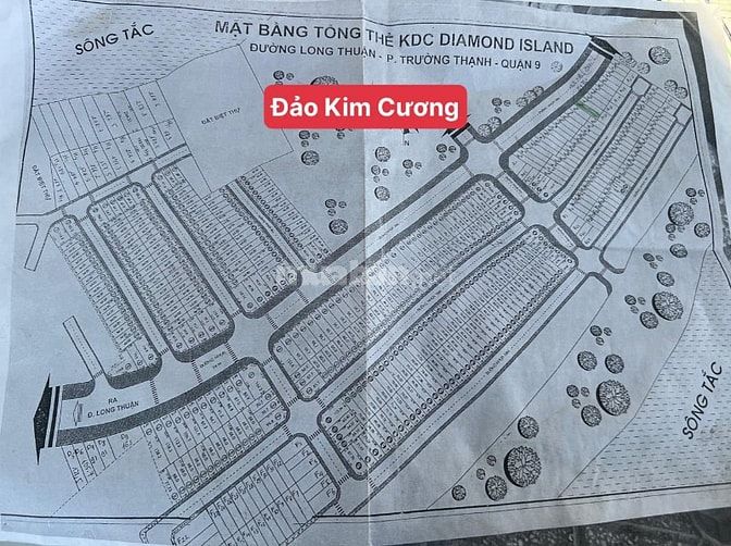 BÁN ĐẤT NỀN KDC ĐẢO KIM CƯƠNG - KDC TIỀM NĂNG
