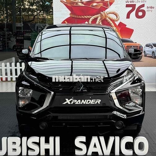 Xpander MT Đen, giảm 100% thuế, tặng 15tr phụ kiện