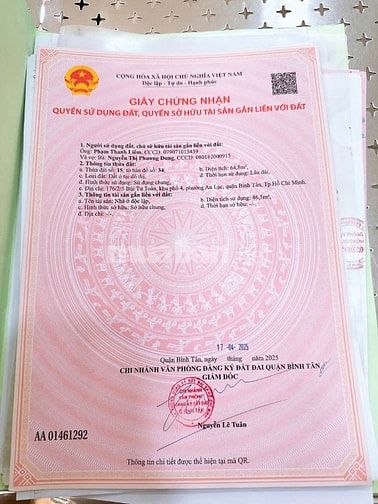 Bán nhà mới xây hẻm đường Bùi Tư Toàn, Phường An Lạc, Quận Bình Tân