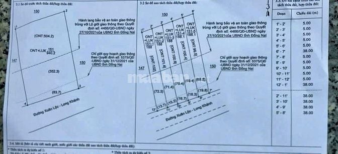 Nhà còn 5 mảnh trên trục Xuân Lộc-Long Khánh 188m2 (5*38) sổ mới 2025