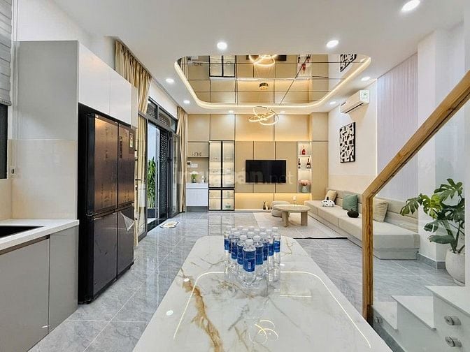 CHÍNH CHỦ CẦN BÁN NHÀ MỚI XÂY GẦN CHỢ AN NHƠN ĐÚC 2LẦU SÂN THƯỢNG 