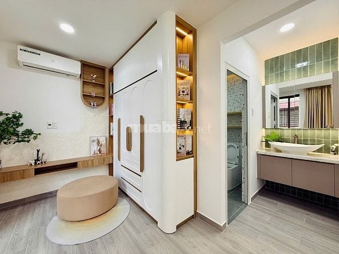 CHÍNH CHỦ CẦN BÁN NHÀ MỚI XÂY GẦN CHỢ AN NHƠN ĐÚC 2LẦU SÂN THƯỢNG 