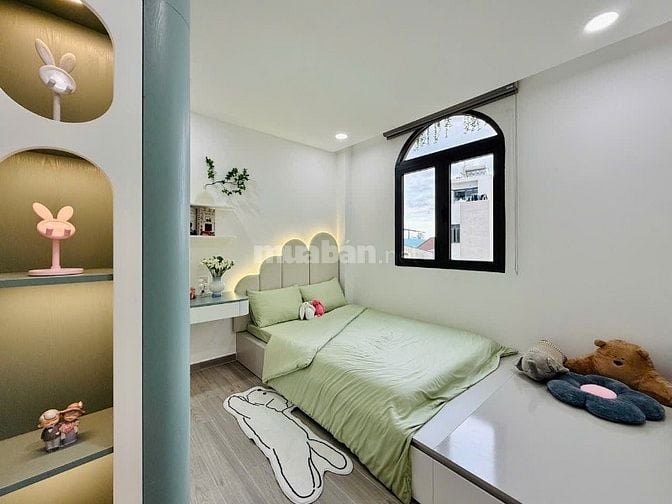 CHÍNH CHỦ CẦN BÁN NHÀ MỚI XÂY GẦN CHỢ AN NHƠN ĐÚC 2LẦU SÂN THƯỢNG 