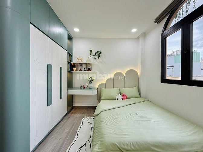 CHÍNH CHỦ CẦN BÁN NHÀ MỚI XÂY GẦN CHỢ AN NHƠN ĐÚC 2LẦU SÂN THƯỢNG 
