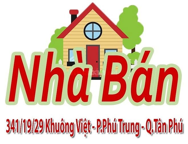 Nhà bán 341/19/29 Khuông Việt P.Phú Trung Q.Tân Phú dt:4x10,5m trệt 1L