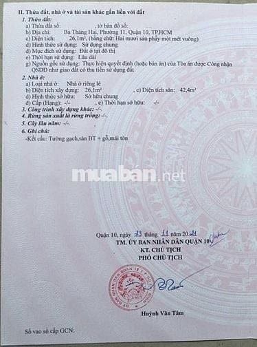  🌷 🌷 🌷 BÁN NHÀ MẶT TIỀN : 189 ĐƯỜNG 3/2 - P. 11 - Q. 10 - TPHCM