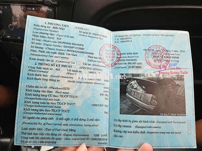 Kia Morning 2009 SLX 1.0 AT cọp