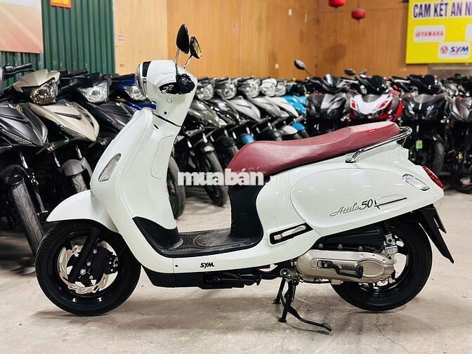 XE MÁYTHANH TÙNG_ATTILA 50CC TRẮNG CHÍNH HÃNG