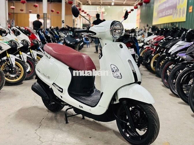 XE MÁYTHANH TÙNG_ATTILA 50CC TRẮNG CHÍNH HÃNG