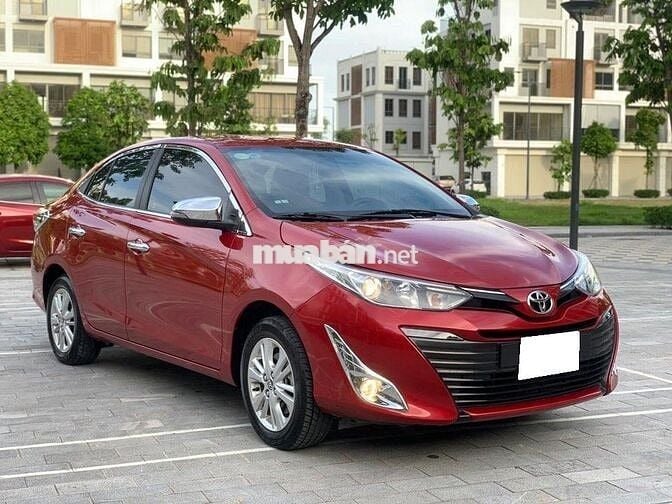 Bán  Vios G 2019, tự động, màu đỏ