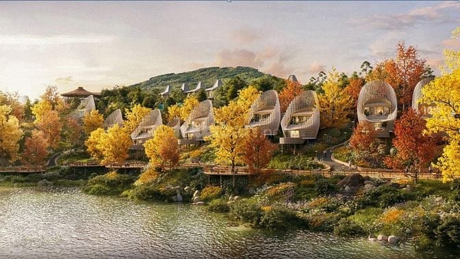 3,5 tỷ Sở hữu biệt thự Full nội thất tại lòng hồ Hòa Bình cách HN 70km