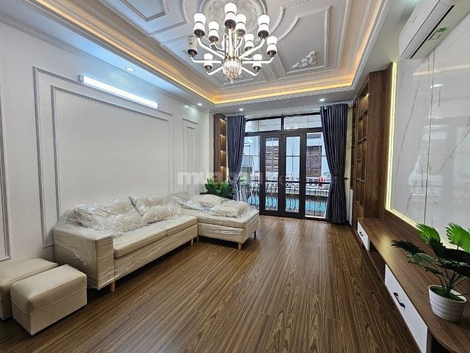 BÁN NHÀ VĨNH HƯNG XÂY MỚI 1 nhà ra mặt PHỐ   58M²  5.5 TẦNG 8PN 9wc