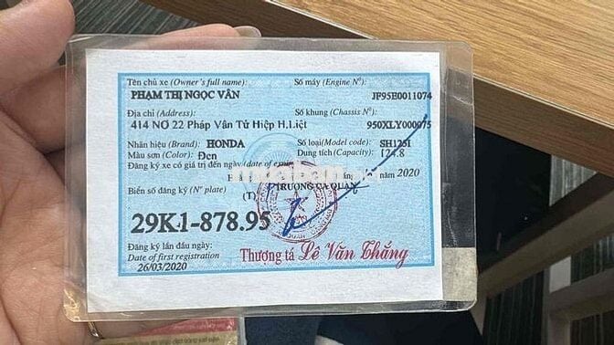 Xe chính chủ - không phải cửa hàng- SH125 cbs 2020