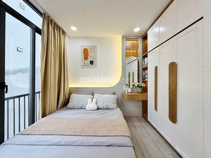 Nhà 7 x 5 nở hậu đúc 1 trệt 2 lầu sân thượng hẻm 4m đường số 28 p6 