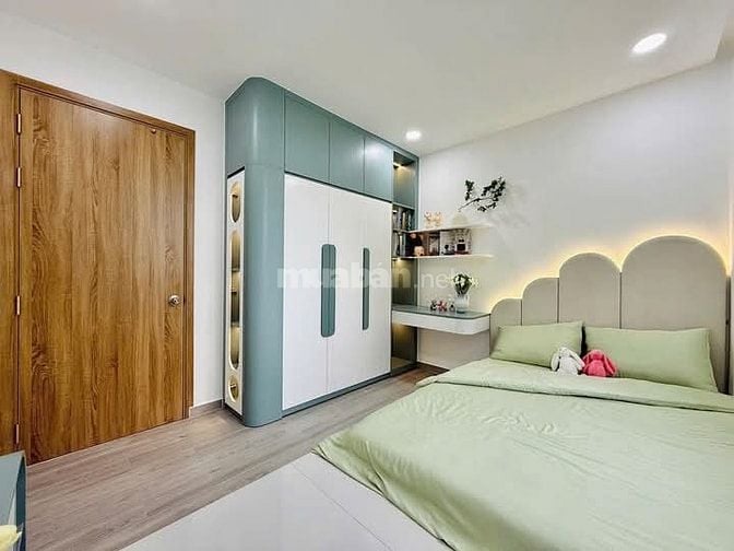 Nhà 7 x 5 nở hậu đúc 1 trệt 2 lầu sân thượng hẻm 4m đường số 28 p6 