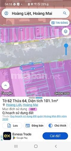 Bán Đất Chính Chủ Mặt Ngõ 15 Ngọc Hồi - Hoàng Liệt Hoàng Mai - HN