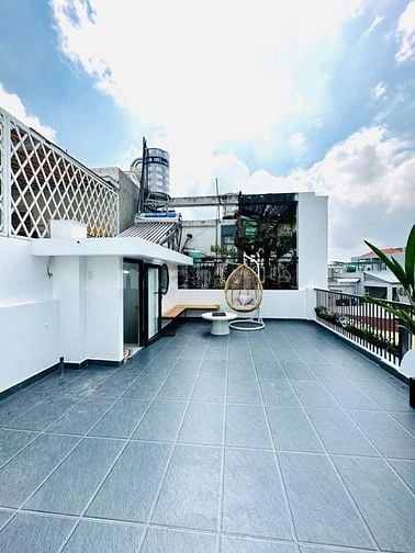 Nhà 7 x 5 nở hậu đúc 1 trệt 2 lầu sân thượng hẻm 4m đường số 28 p6 