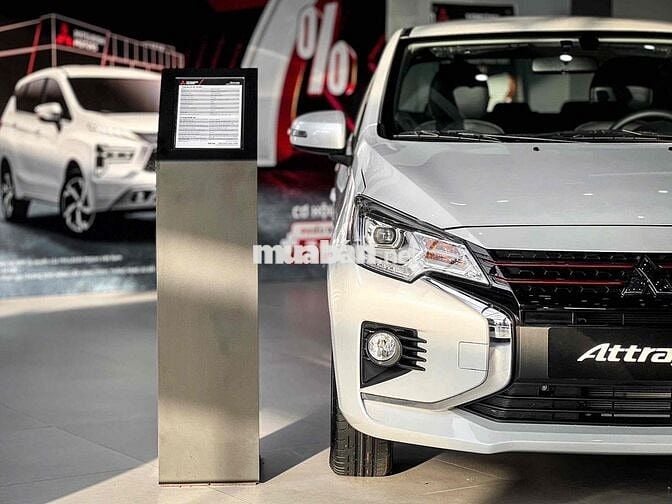Attrage CVT Premium, 100% thuế, tặng BHTV 2 năm