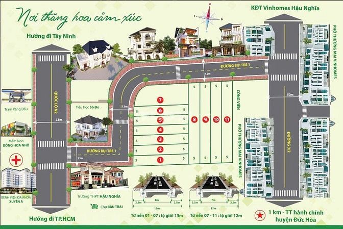 Chính chủ bán đất gần Vinhomes Hậu Nghĩa – Giá 3tỷ580 Đầu tư sinh lời 
