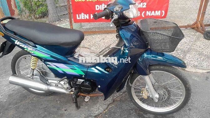 Wave 110 Hq biển tphcm 5 số, căm đĩa, màu xanh