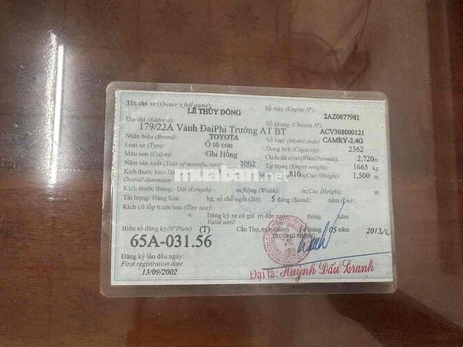 Toyota Camry 2002 2.4G (xe zin mộc, máy êm số nhẹ)