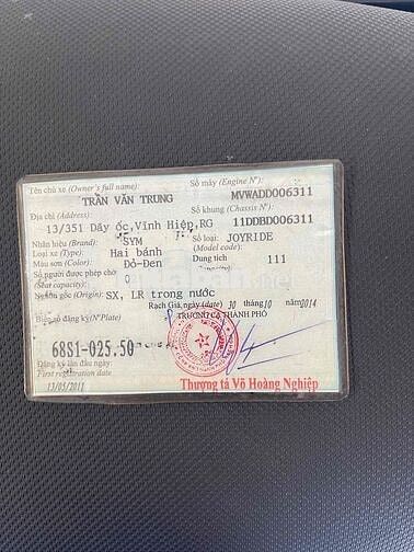 Bán joyride Fi bs68 giấy tờ đầy đủ