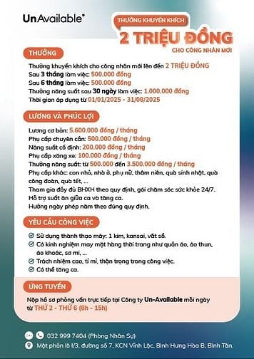 [Bình Tân, HCM] - TUYỂN DỤNG QC CHUYỀN