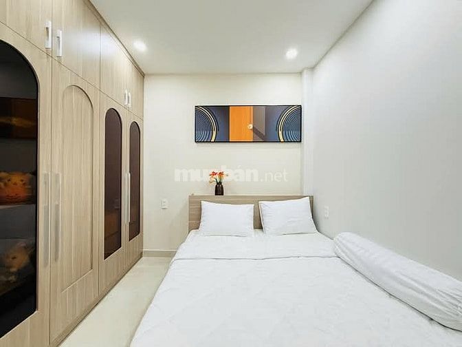 Nhà 4,5 x 9 nở hậu 5m đúc 1 trệt 2 lầu huỳnh khương an p5 gò vấp 