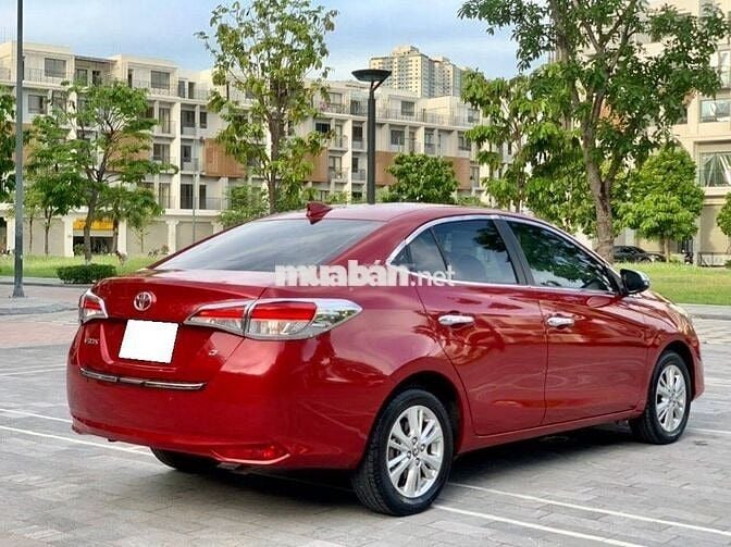 Bán  Vios G 2019, tự động, màu đỏ