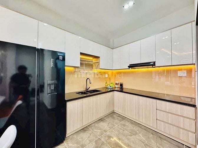 Nhà 4,5 x 9 nở hậu 5m đúc 1 trệt 2 lầu huỳnh khương an p5 gò vấp 