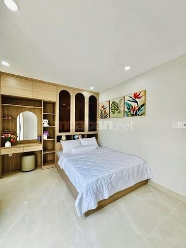 Nhà 4,5 x 9 nở hậu 5m đúc 1 trệt 2 lầu huỳnh khương an p5 gò vấp 