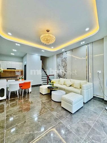 Nhà 4,5 x 9 nở hậu 5m đúc 1 trệt 2 lầu huỳnh khương an p5 gò vấp 