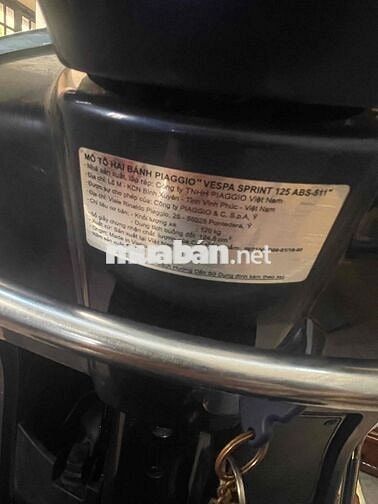 Chính chủ cần bán Vespa ĐK cuối 2017-1chủ từ đầu