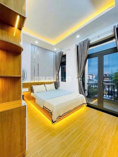 Bán nhà hẻm 5m 4.5 tầng nội thất Phan Huy Ích gần Emart 2 