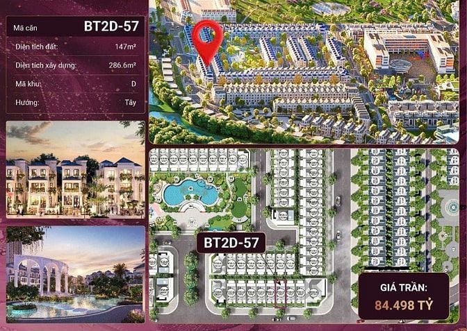 Cập nhật các căn biệt thự bán khu Kita KĐT Ciputra, Tây Hồ, Hà Nội 