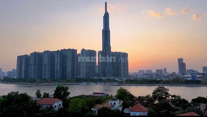 Cho thuê BT thiết kế hiện đại view sông 5PN, hồ bơi, có thang máy, 420