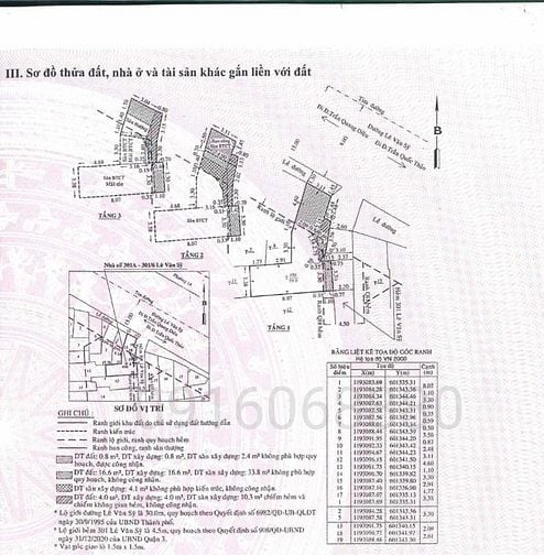 🌷 🌷 🌷 BÁN NHÀ GÓC 2 MẶT TIỀN : 301A - 301/6 LÊ VĂN SỸ - P. 13 - Q.3