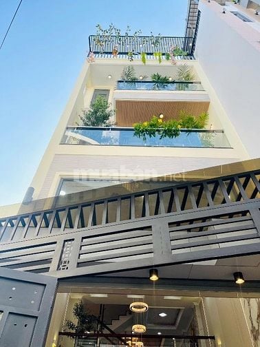 Bán nhà 4,5 tầng hẻm 7 chỗ đậu trong nhà full nội thất P14 GV 