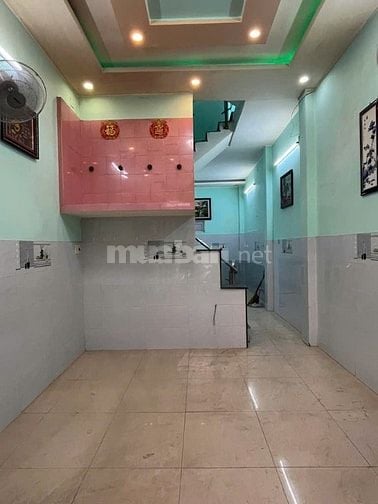  BÁN NHÀ HẺM XE HƠI THÔNG  QUẬN 11.35M 4 TẦNG 4PN. HOANG CÔNG ĐỦ 6.45 