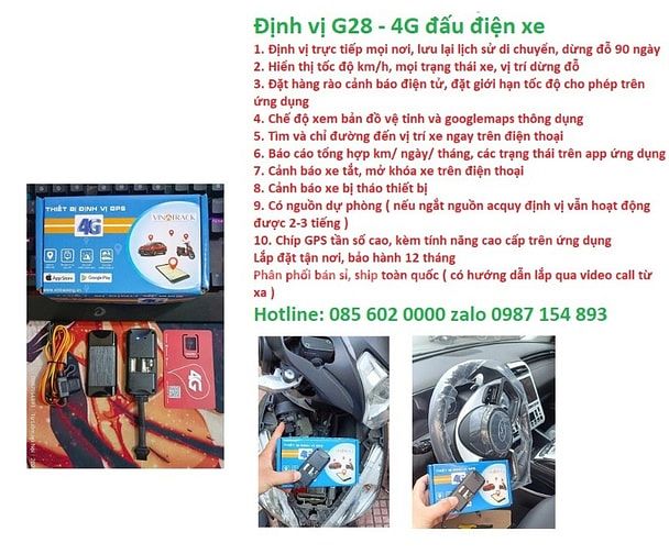 Thiết bị đị vị lắp đặt xe máy ô tô