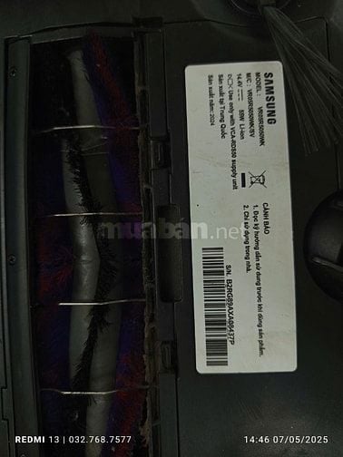 Robot hút bụi lau nhà Samsung VR05R5050WK/SV