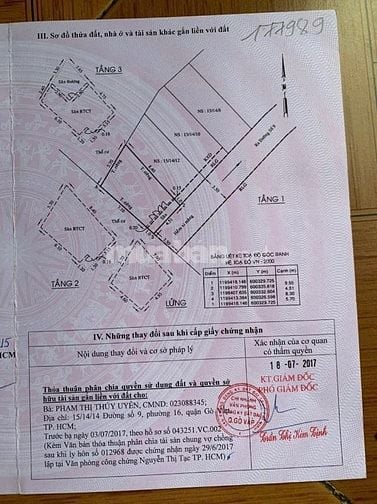 Bán nhà đường số 9, P16, Gò Vấp, 4,5x 9,6m, nở hậu 5,7m