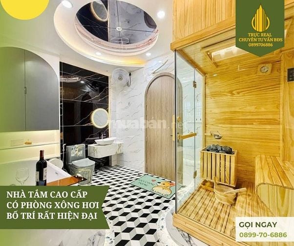 Nhà 3L siêu đẹp gần công viên Làng Hoa GV, giá nhỉnh 6 tỷ hẻm xe tải