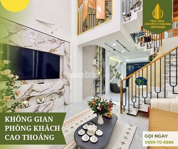 Nhà 3L siêu đẹp gần công viên Làng Hoa GV, giá nhỉnh 6 tỷ hẻm xe tải