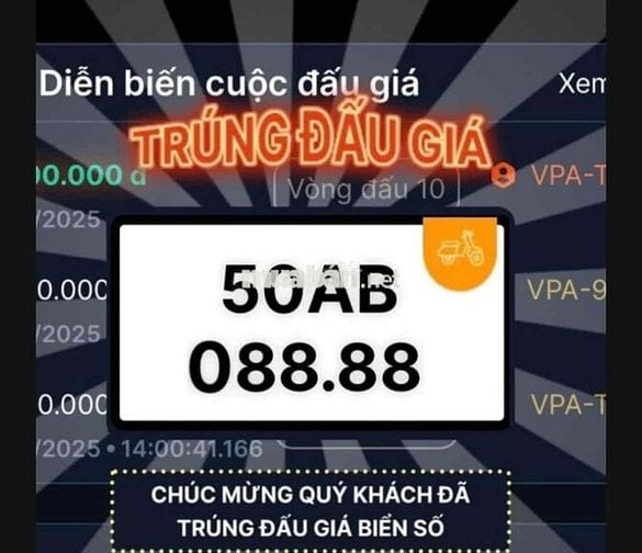 Cần bán Biển số vip 08888