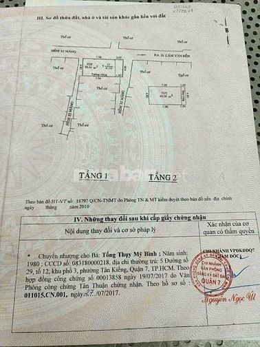 Mình chính chủ cần bán căn nhà hẻm 60 lâm văn bền